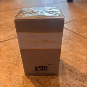 Mont Blanc Signature Travel Spray - Gold and Cream